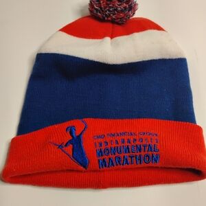 Indianapolis Marathon Striped Beanie